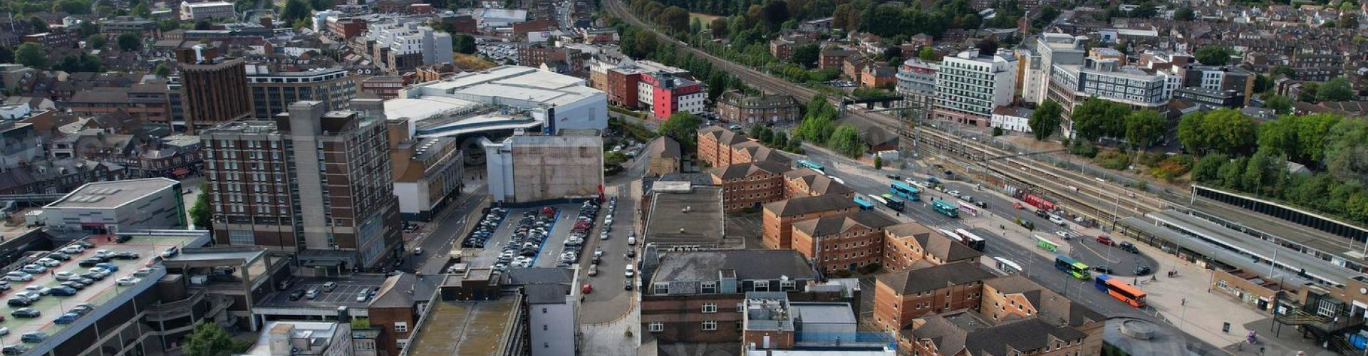 Luton, UK cityscape