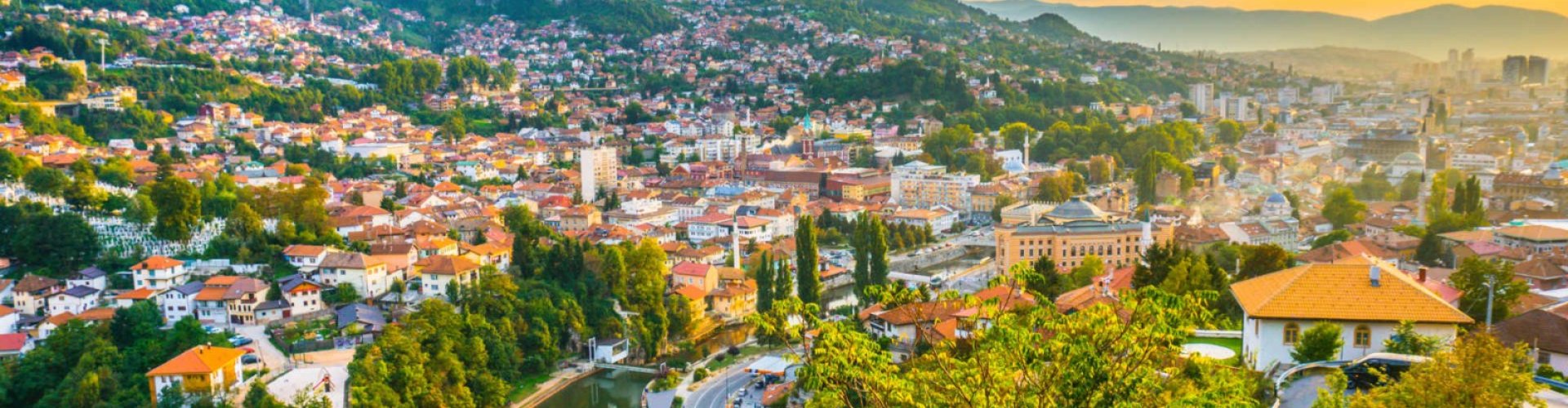 Sarajevo, BA cityscape