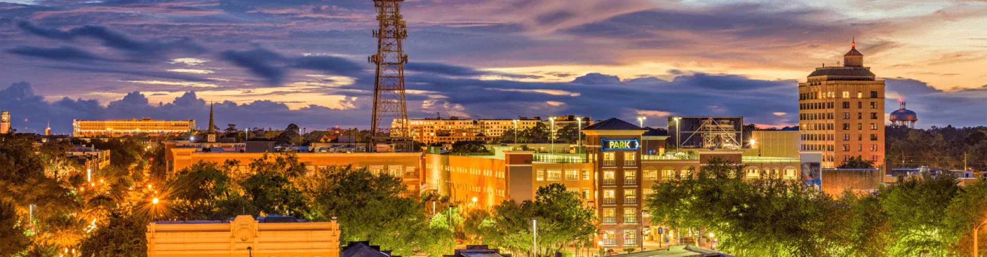 Gainesville, FL, US cityscape
